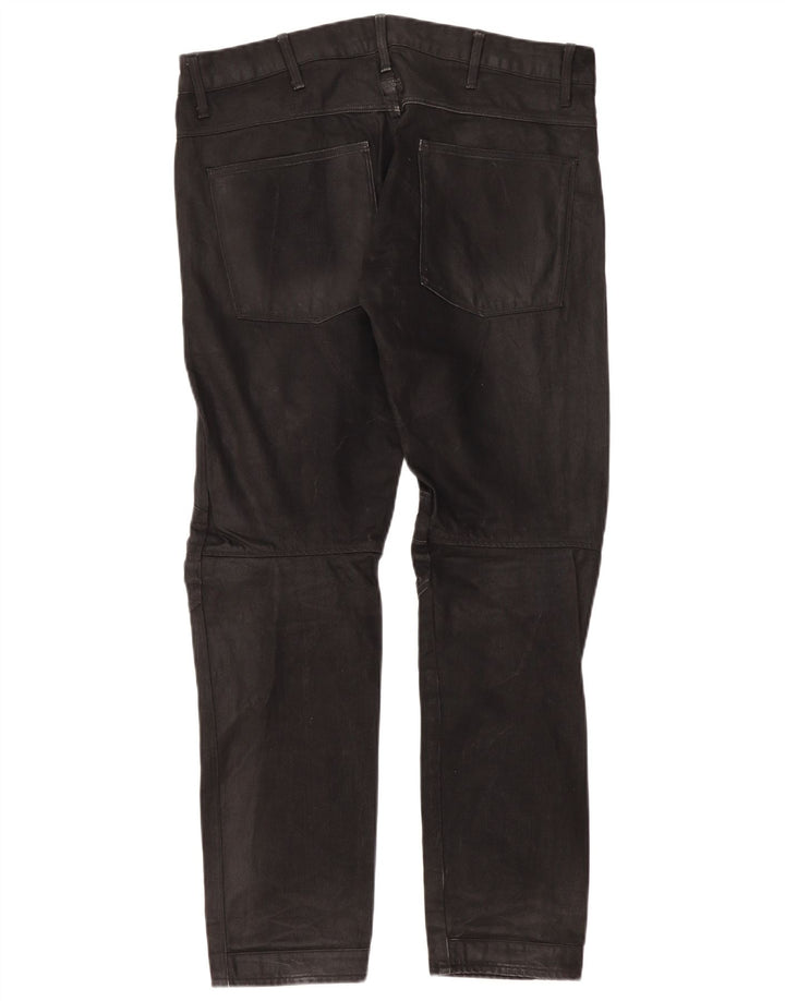 Jeans cônicos masculinos G-Star W34 L32 algodão preto