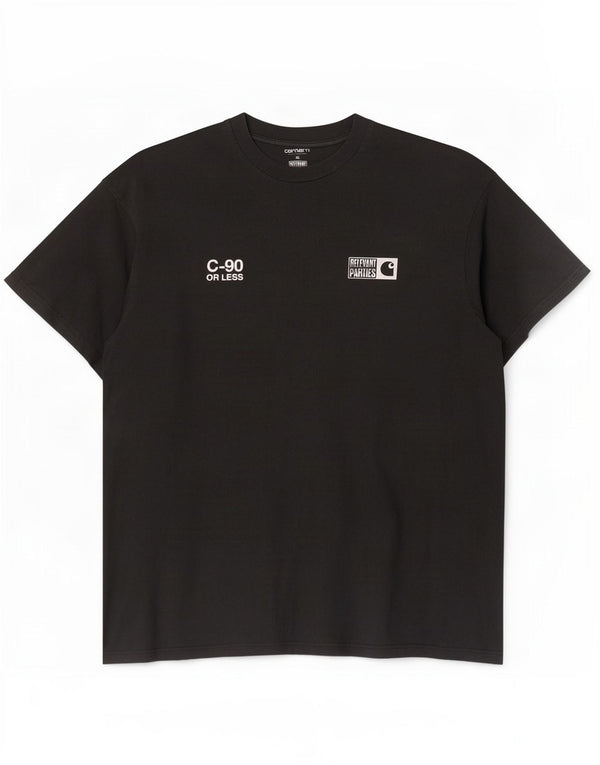 Camiseta gráfica masculina Carhartt Top XL algodão preto
