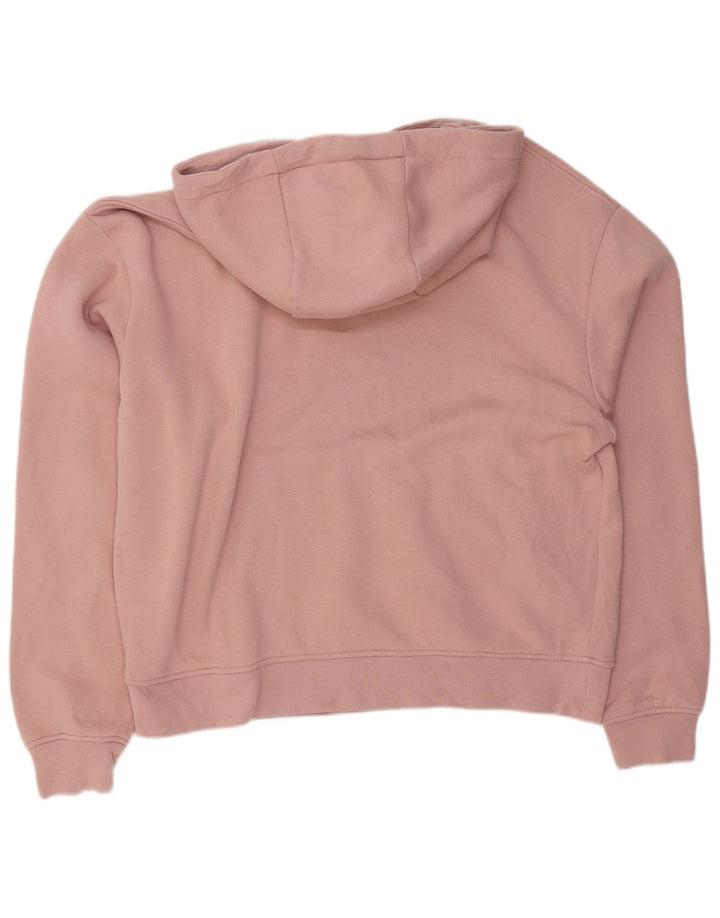 ZARA moletom com capuz masculino médio algodão rosa