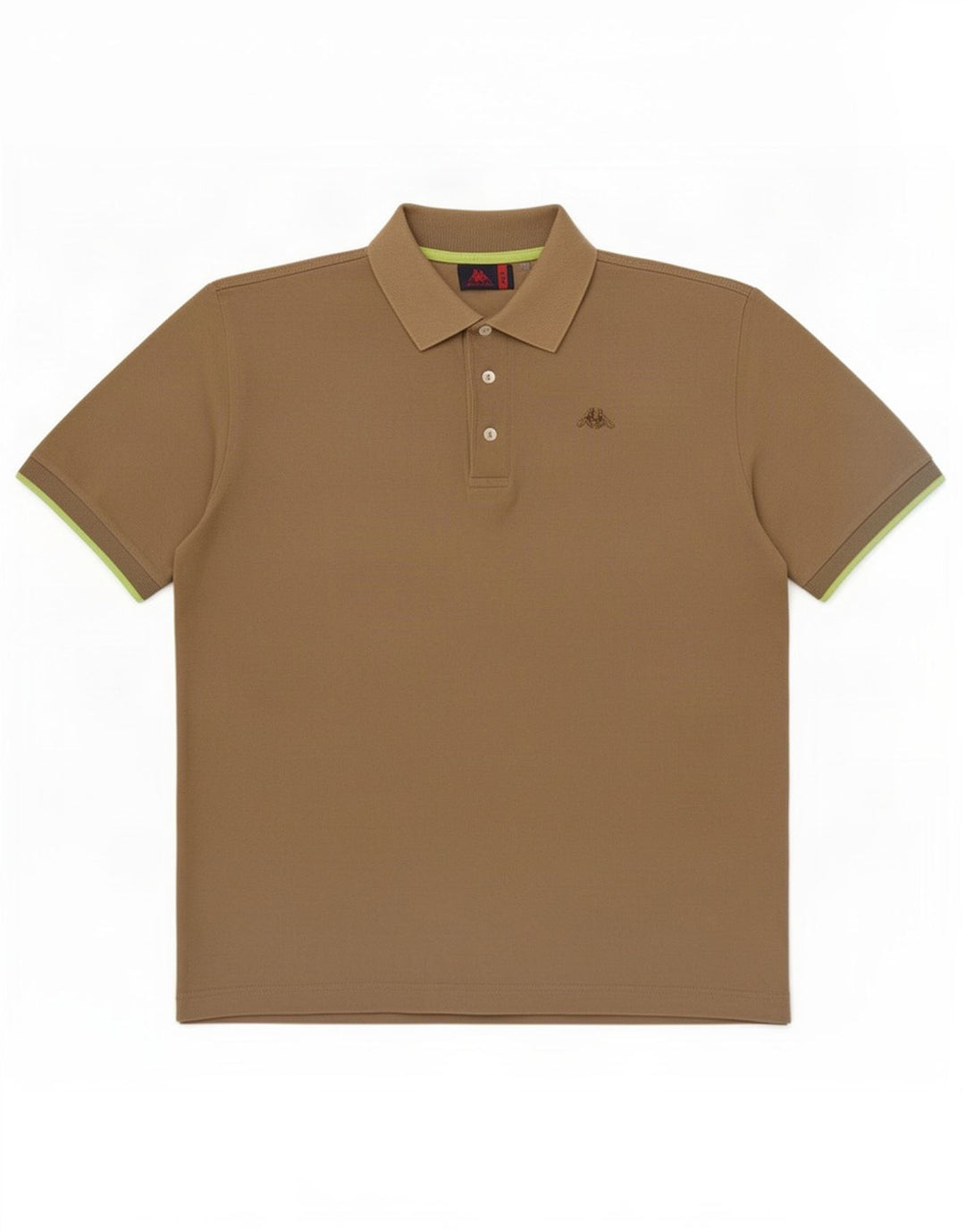 Camisa polo masculina Kappa grande algodão cáqui