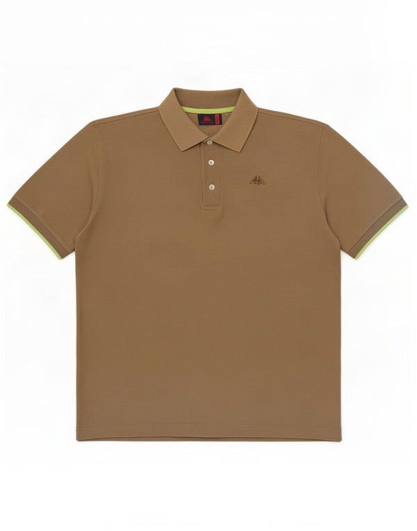 Camisa polo masculina Kappa grande algodão cáqui