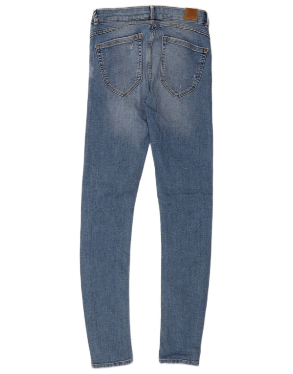 Zara Womens Skinny Jeans W25 L28 Blue