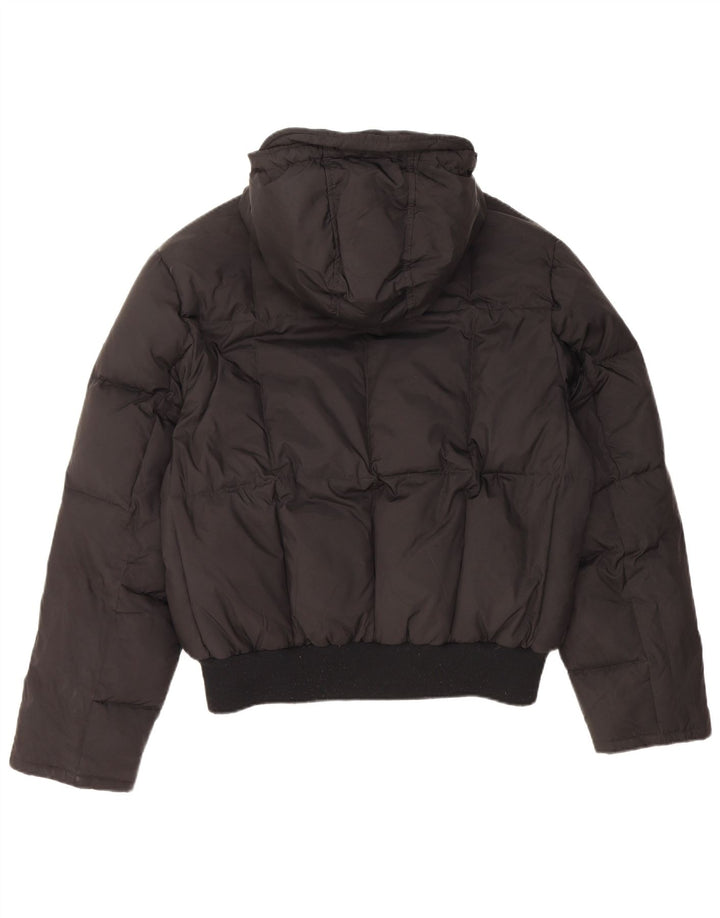 Jaqueta acolchoada com capuz feminino Iceport UK 40 grande poliamida preta