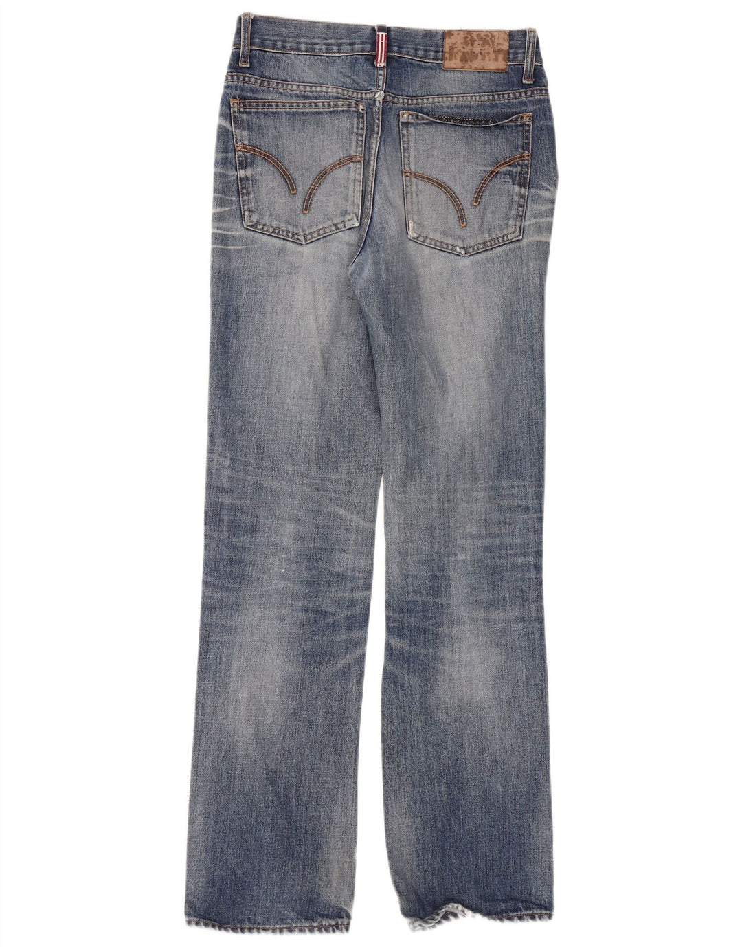 Jeans retos femininos vintage W30 L33 azul