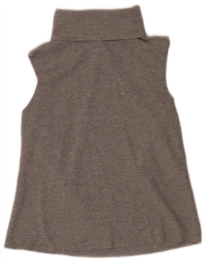 Colete feminino Zara UK 10 pequeno poliéster cinza