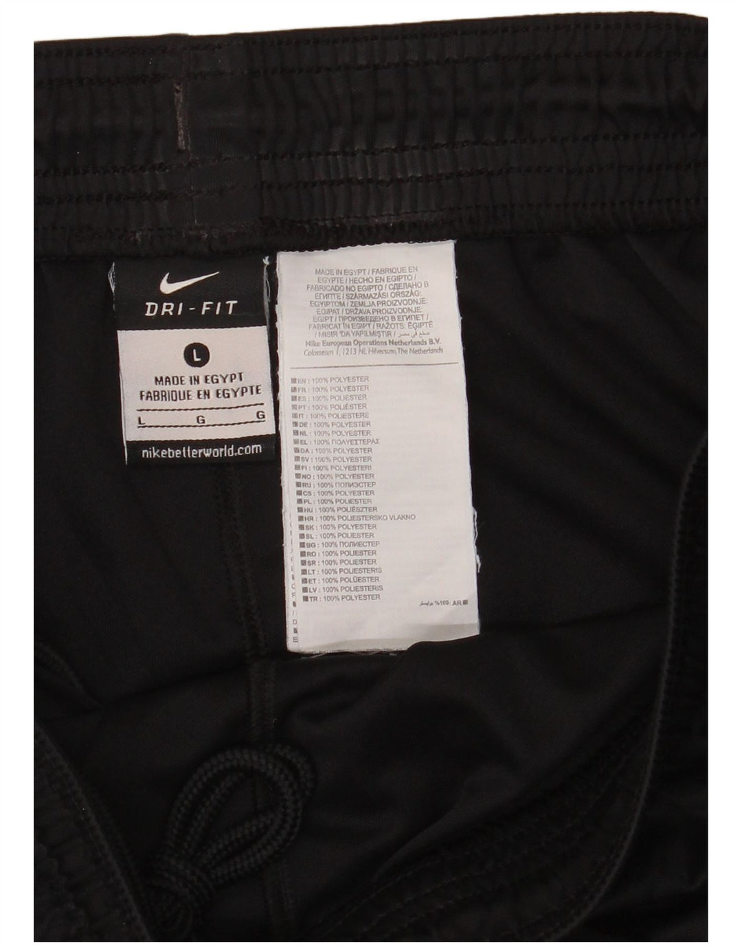 Nike Mens Dri Fit Sport Shorts Grande Poliéster Preto