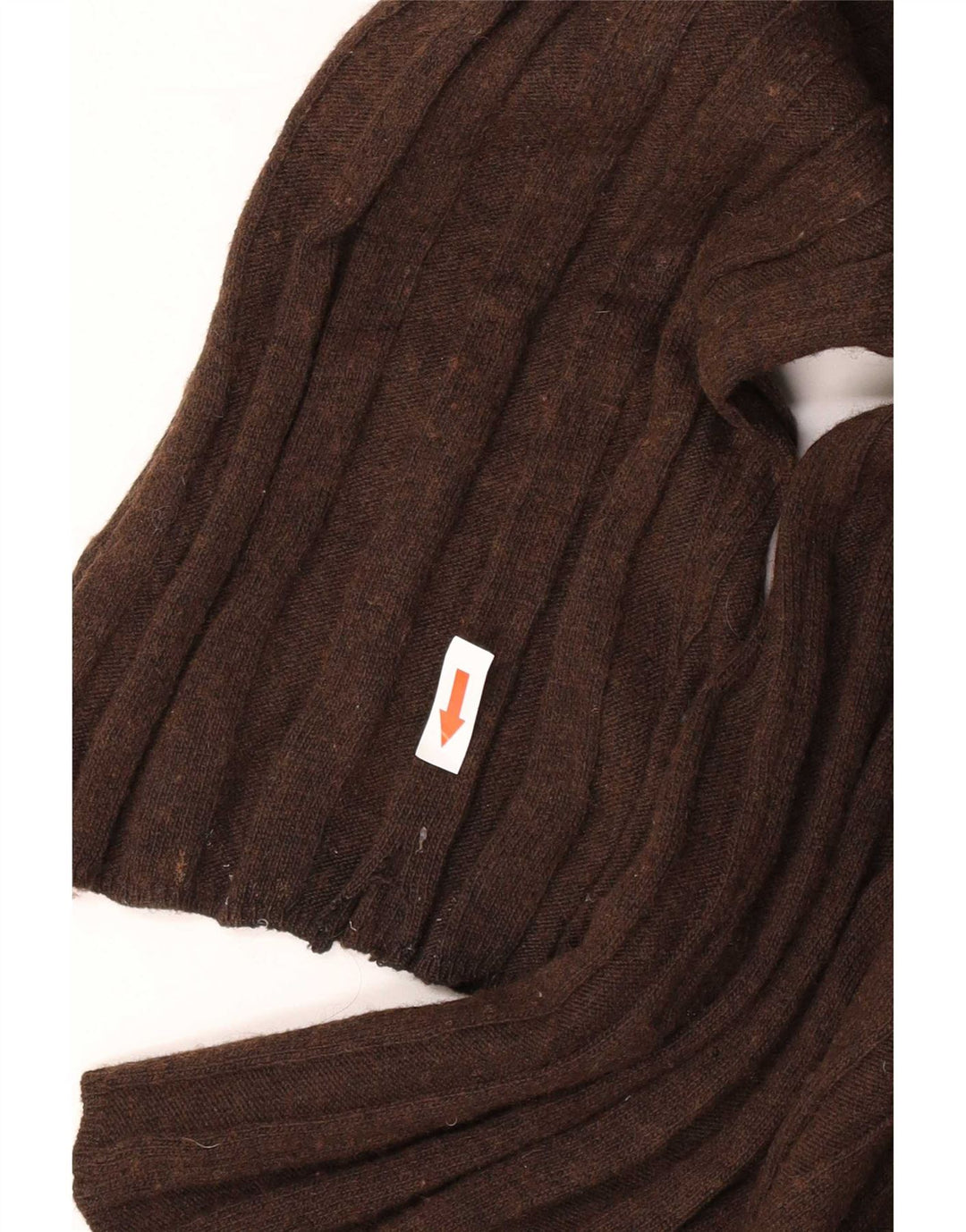 Zara Suéter feminino oversized com gola redonda Reino Unido 14 médio marrom poliamida