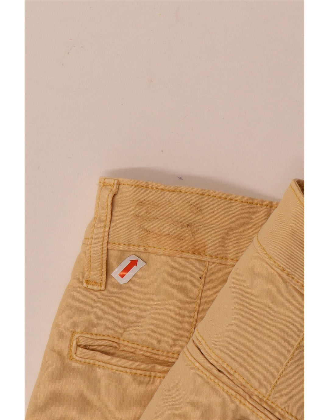Rifle Mens Chino Shorts W30 Médio Bege