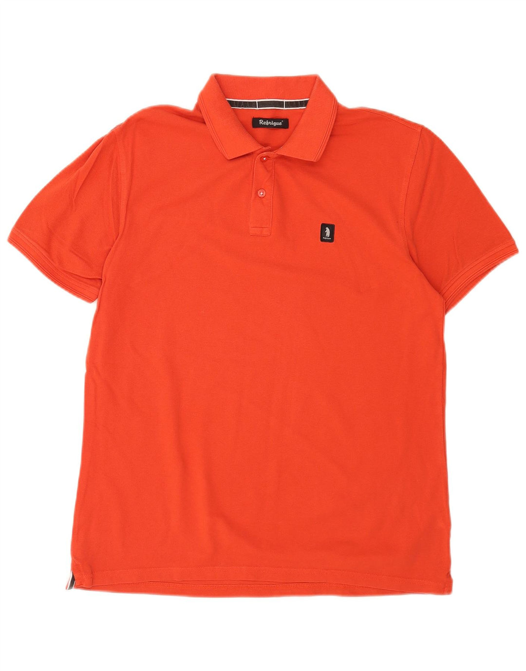 Camisa polo masculina Refrigue grande algodão laranja