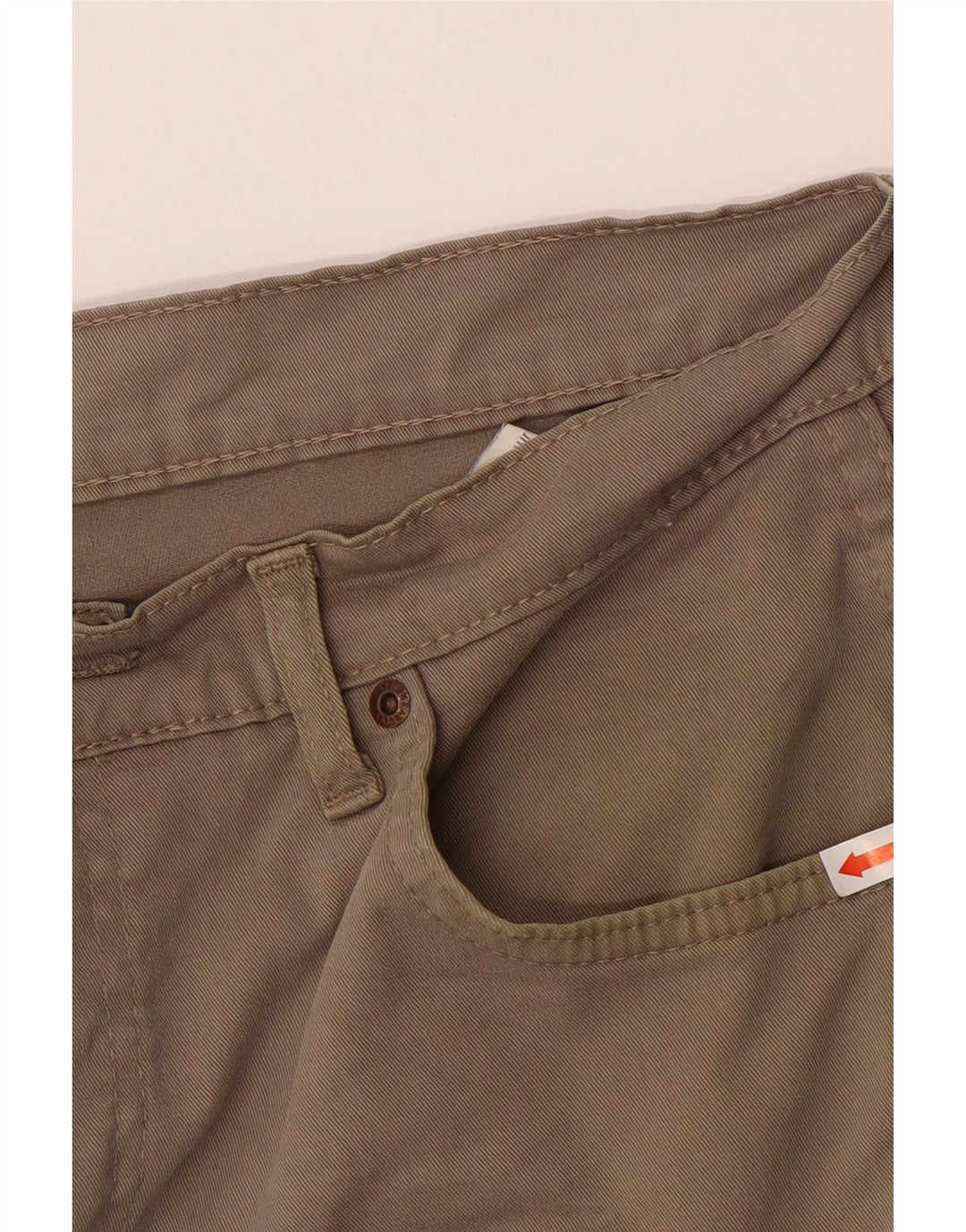 Calça casual justa masculina WRANGLER W32 L31 bege