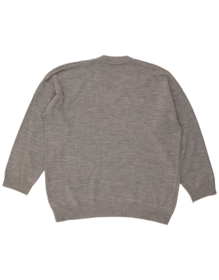 Suéter masculino LACOSTE com decote em V 2XL algodão cinza