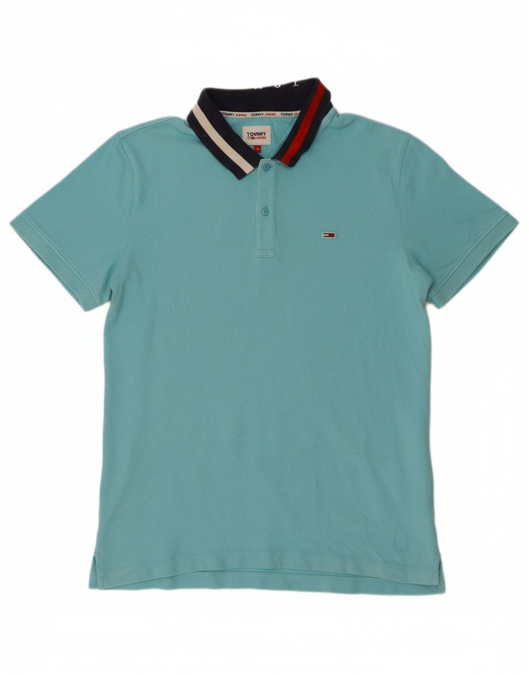 Camisa polo masculina TOMMY HILFIGER 2XL algodão azul