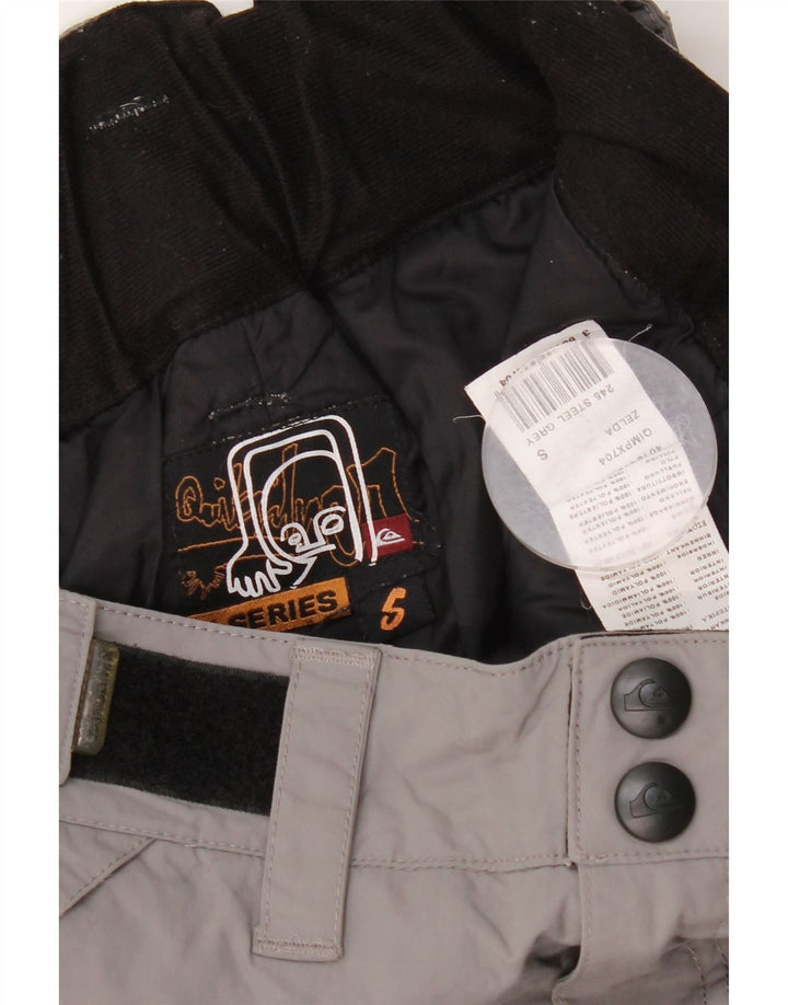 Calças de esqui masculinas Quiksilver pequenas poliamida cinza