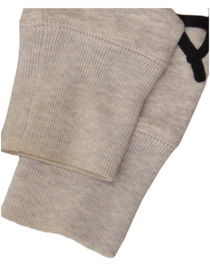 Suéter masculino SUPERDRY com capuz e zíper gráfico pequeno algodão manchado cinza