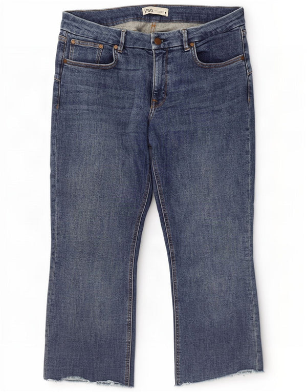 Calça jeans feminina Zara EU 44 XL W34 L25 azul