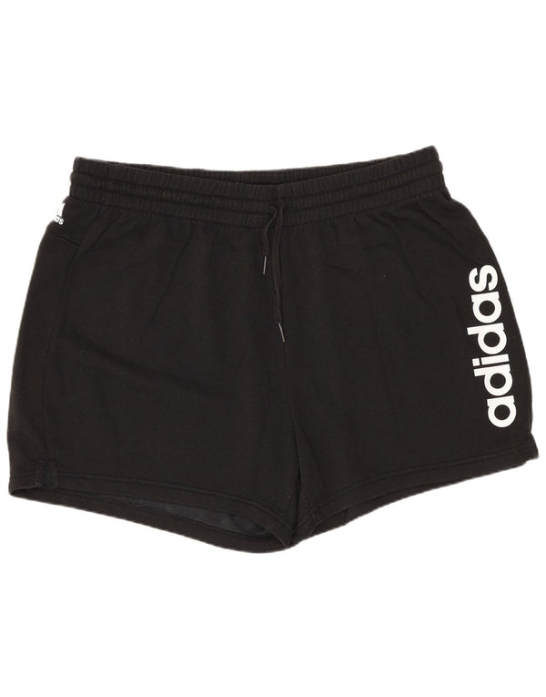 Shorts esportivos gráficos femininos Adidas UK 20/22 XL algodão preto
