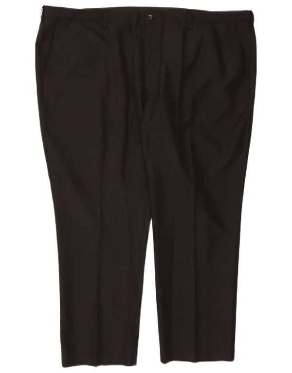 Calça Chino Masculina Marks & Spencer Regular Fit W50 L29 Poliéster Preto