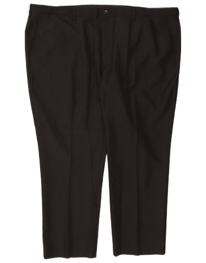 Calça Chino Masculina Marks & Spencer Regular Fit W50 L29 Poliéster Preto