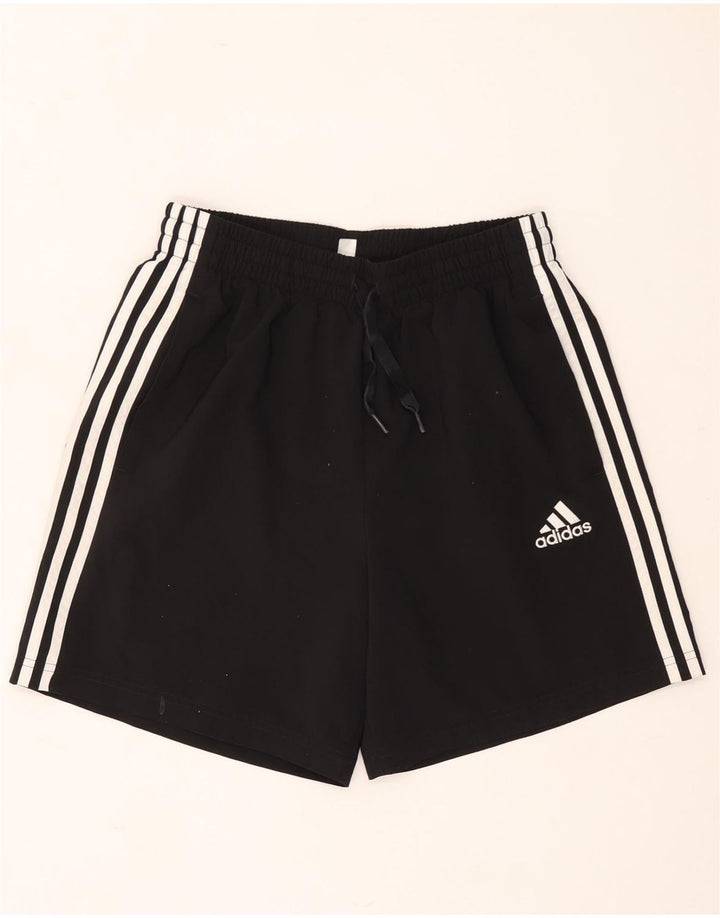 Shorts esportivos masculinos Adidas médio preto