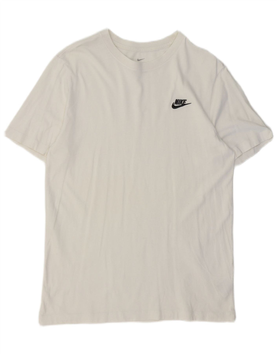 Nike Mens Camiseta Top Médio Algodão Branco