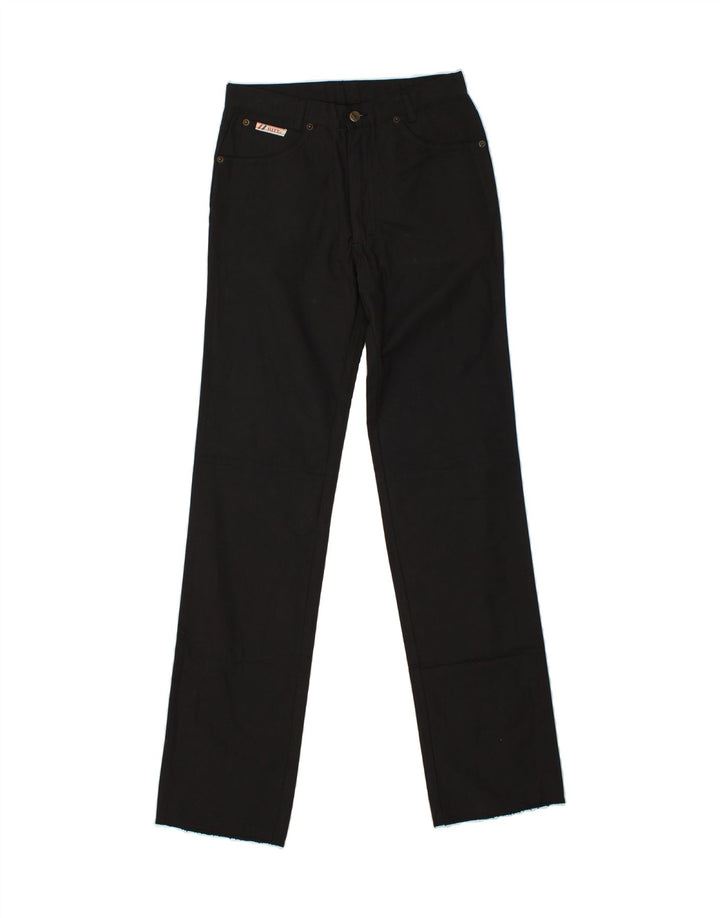RITT Womens Straight Casual Trousers W30 L36  Black Cotton Vintage Ritt and Second-Hand Ritt from Messina Hembry 