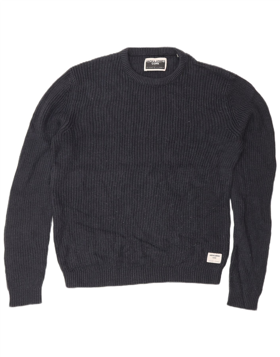 Suéter masculino Jack & Jones com gola redonda e acrílico azul marinho médio