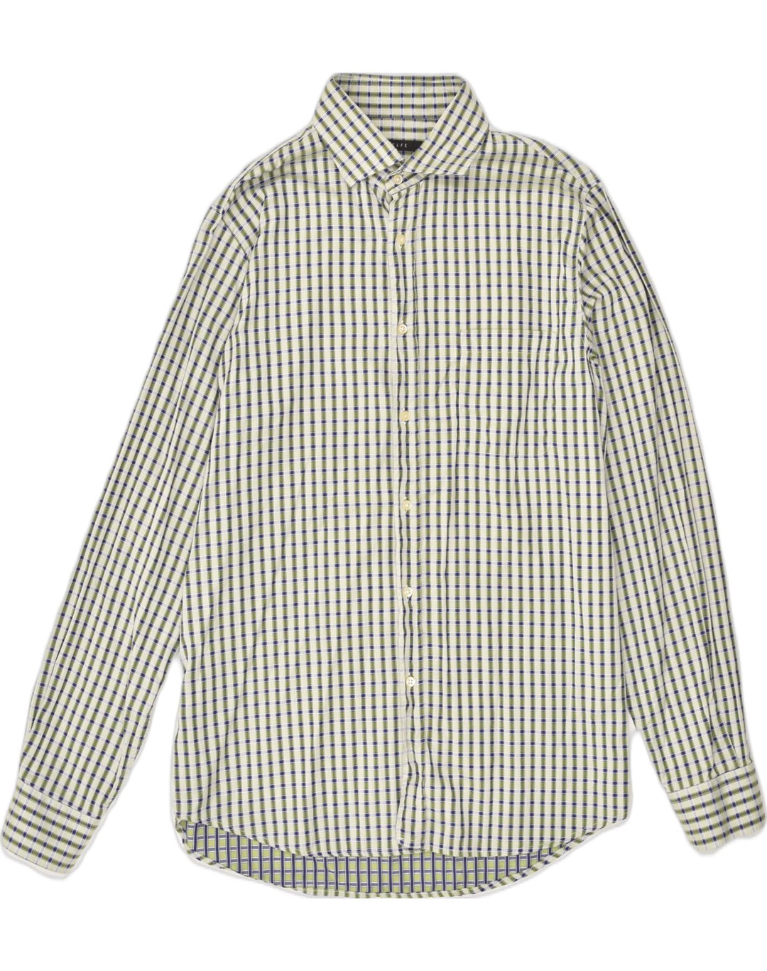 BELFE & BELFE Mens Shirt Medium Green Check Cotton | Vintage Belfe & Belfe | Thrift | Second-Hand Belfe & Belfe | Used Clothing | Messina Hembry 