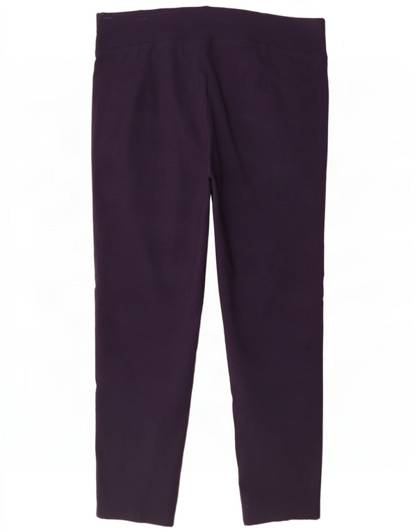 Calça feminina Marks & Spencer Autograph UK 20 2XL W40 L29 Azul marinho