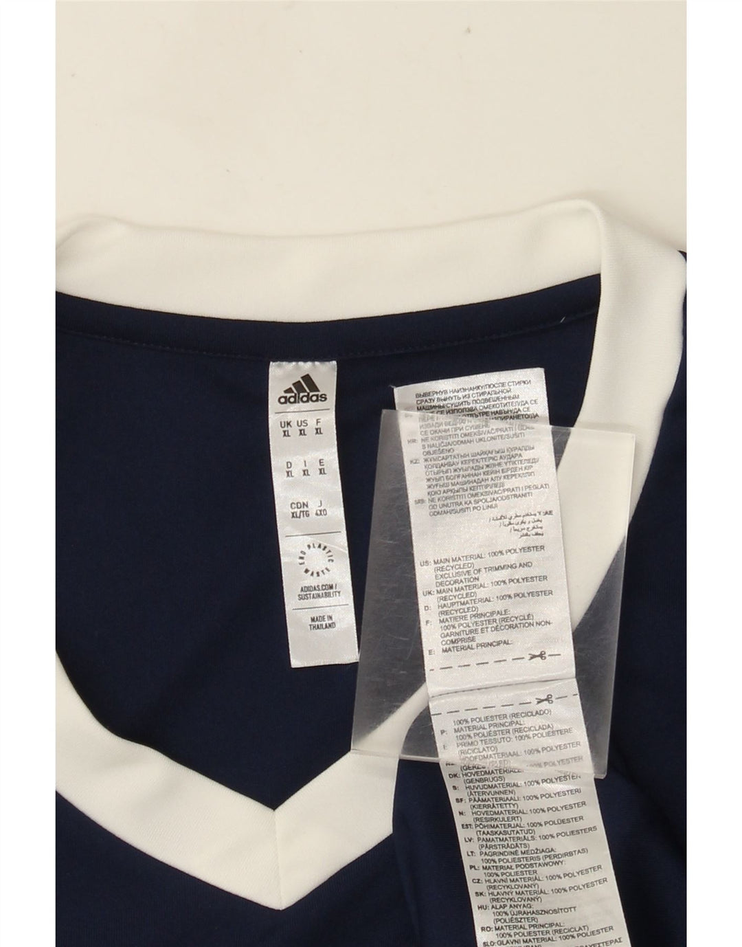 Camiseta masculina Adidas Aeroready Top XL azul marinho poliéster