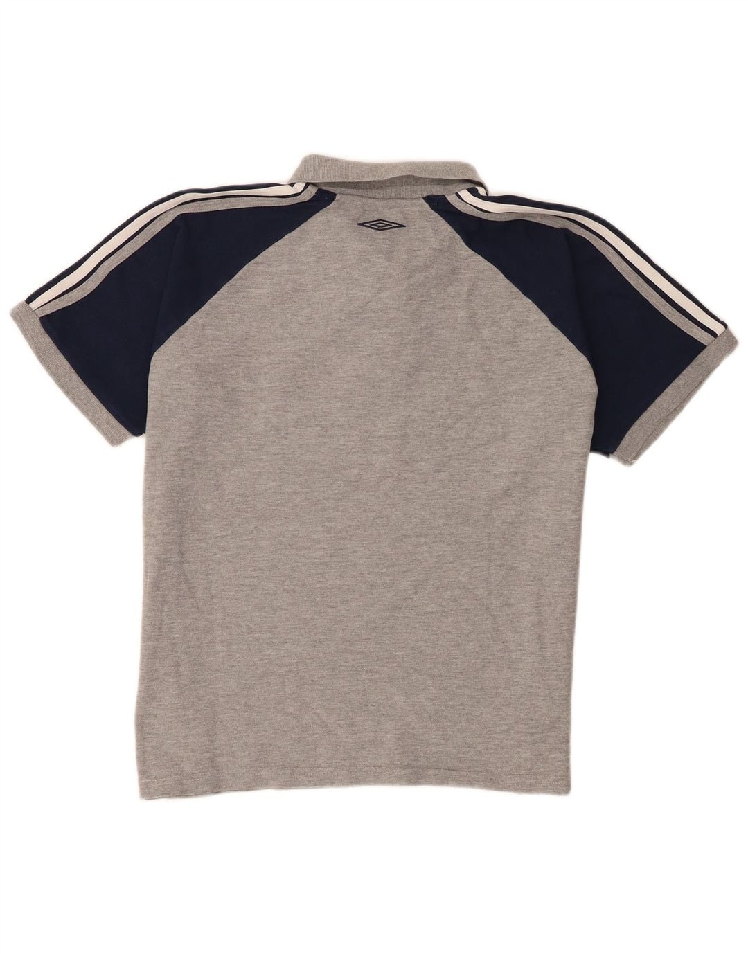 Camisa polo masculina Umbro cinza médio algodão colorblock