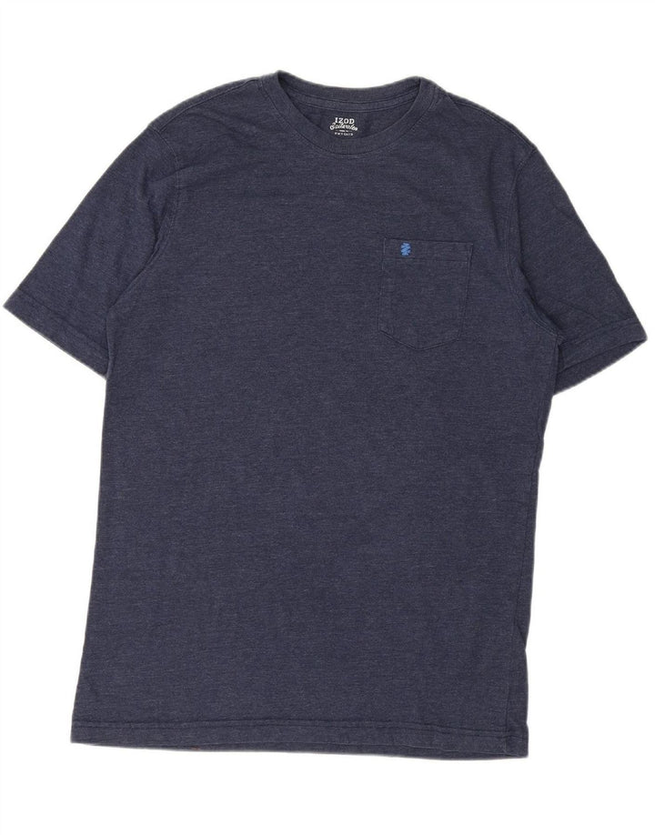 Camiseta masculina IZOD água salgada Top médio algodão azul marinho