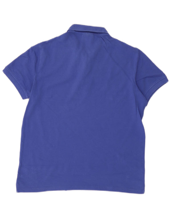 Camisa polo masculina Emporio Armani azul médio