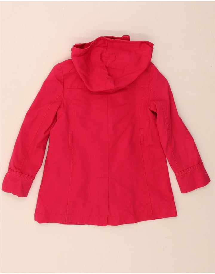 GAP Girls Hooded Overcoat 6-7 Years Pink Cotton Vintage Gap and Second-Hand Gap from Messina Hembry 