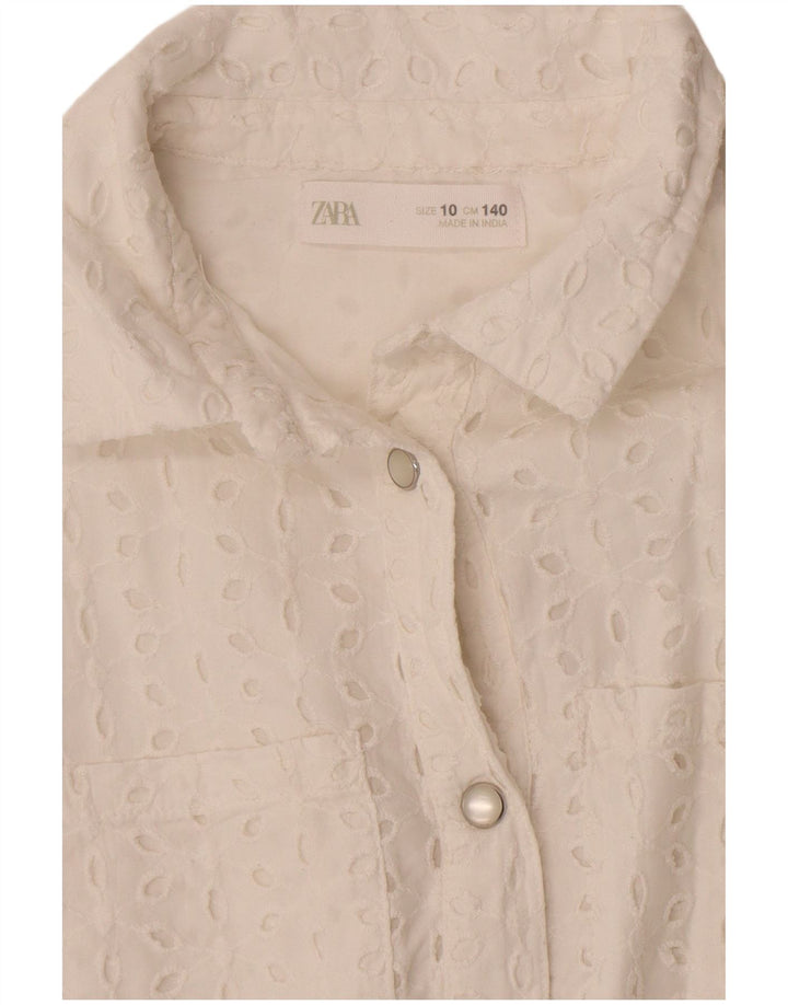 Macacão Zara Meninas 9-10 Anos Branco