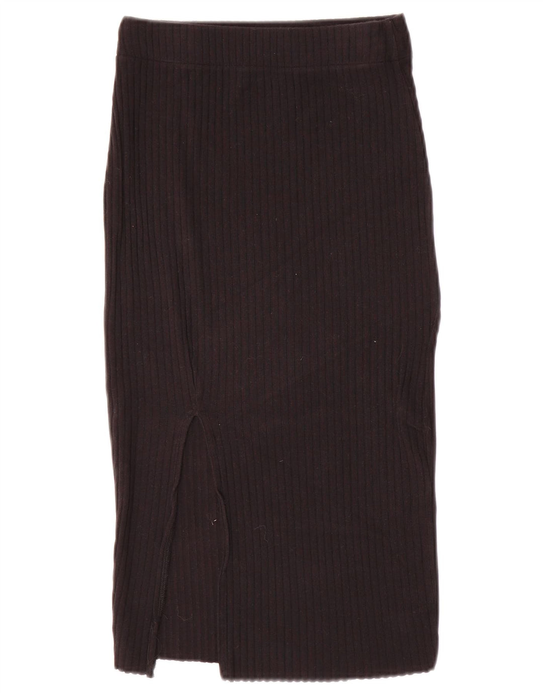 Saia midi feminina Zara em malha pequena W26 preta