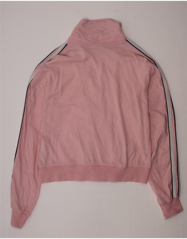 Adidas Meninas Crop Tracksuit Top Jacket 12-13 Anos XS Rosa Algodão