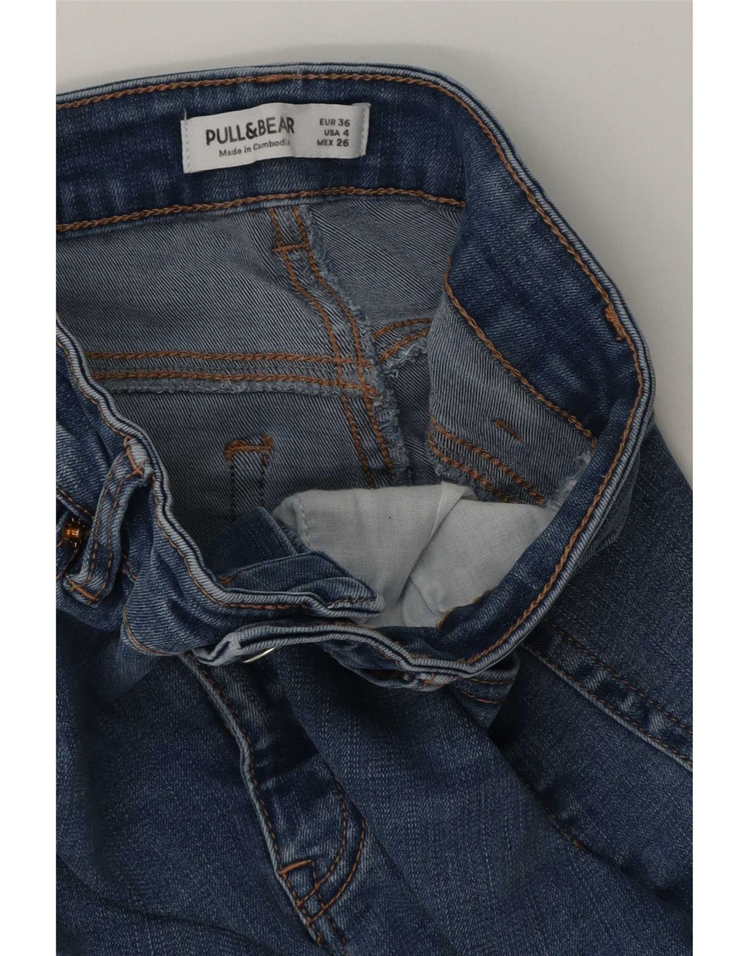 Jeans Flare Feminino Pull & Bear EU 36 Pequeno W26 L32 Azul
