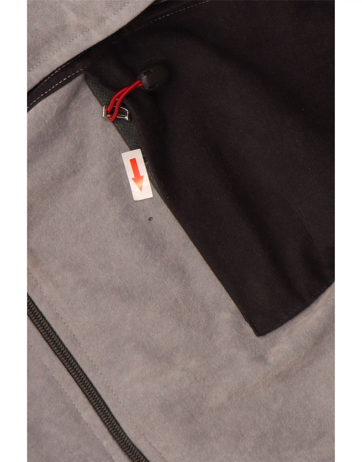 Terinda Mens Velour Full Tracksuit IT 58 2XL Cinza Colourblock Poliéster