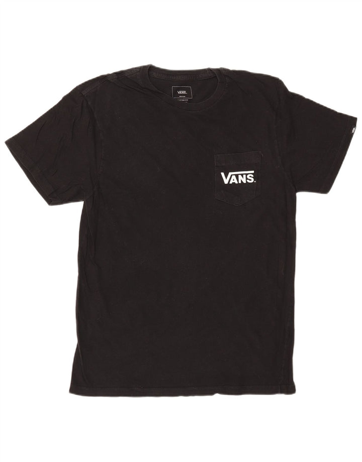 Camiseta masculina VANS Custom Fit Graphic Top Médio Algodão Preto