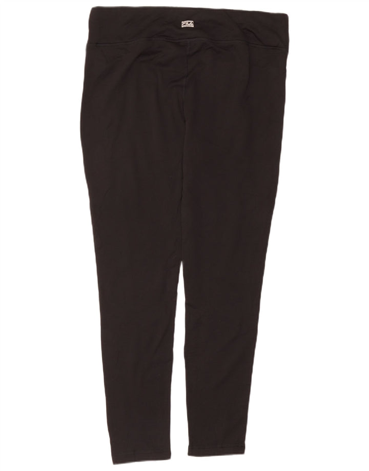 Leggings Fila Mulher UK 18 XL Preto Poliéster