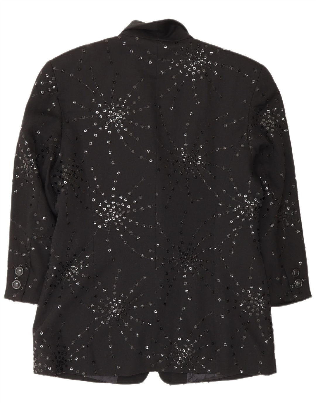 Jaqueta blazer feminina MONDI com 1 botão EU 40 lã floral preta média