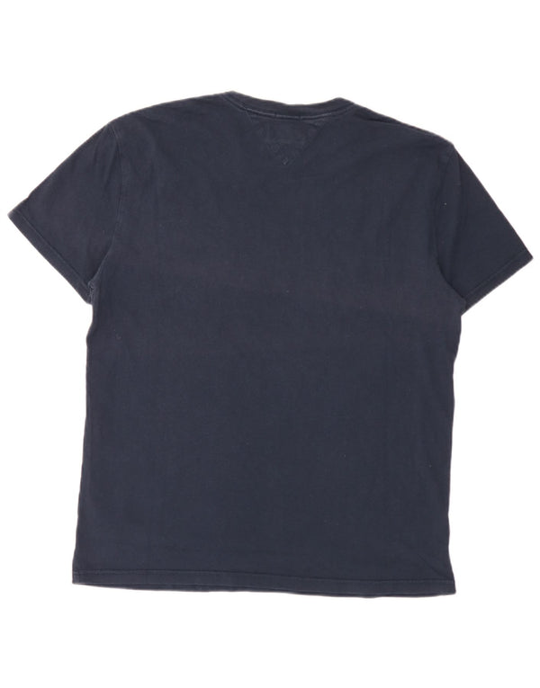 Camiseta masculina Tommy Hilfiger Regular Fit gráfica grande azul marinho