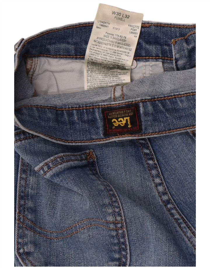 Lee Mens Powell Slim Jeans W30 L32 Azul Algodão
