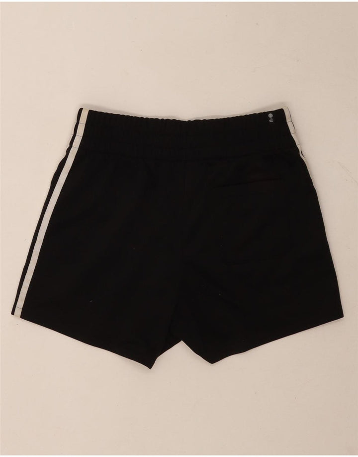 Shorts esportivos femininos Adidas UK 8 pequeno poliéster preto