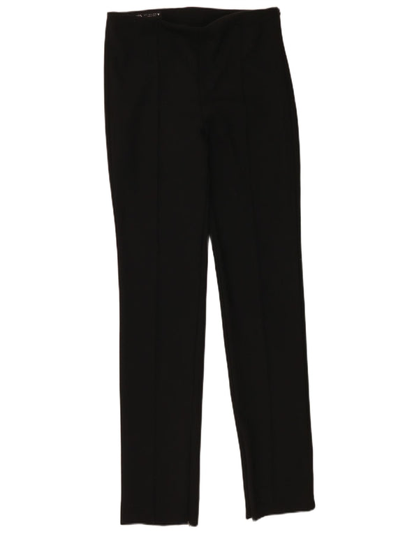 Zara Calça feminina casual slim pequena W26 L33 preta