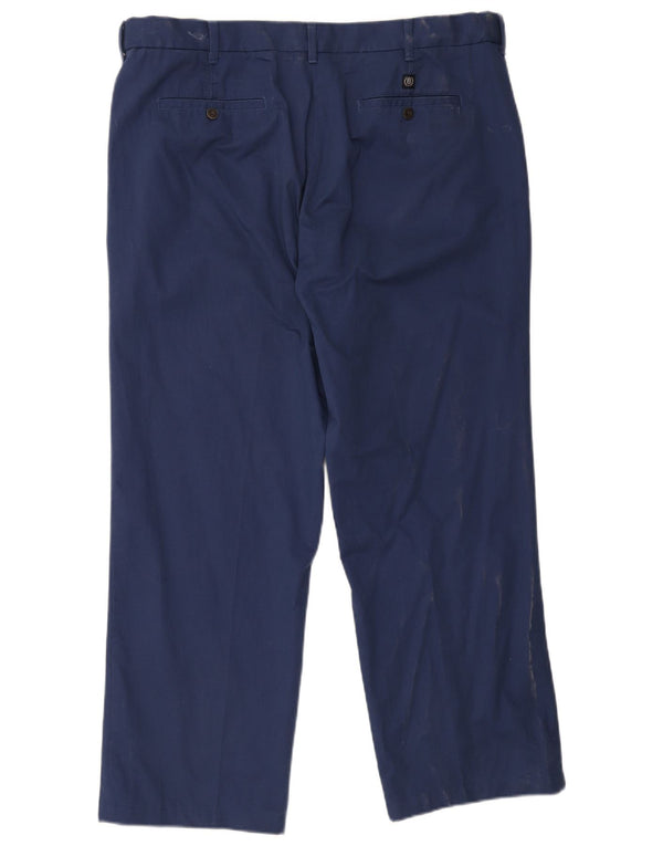 Calça Chino Masculina Marks & Spencer Blue Harbor Straight W40 L30 Azul Marinho