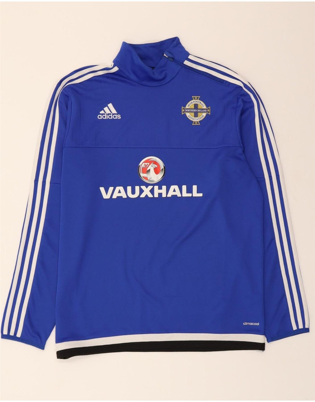 ADIDAS Mens Climacool Graphic Zip Neck Pullover Tracksuit Top Large Blue Vintage Adidas and Second-Hand Adidas from Messina Hembry 