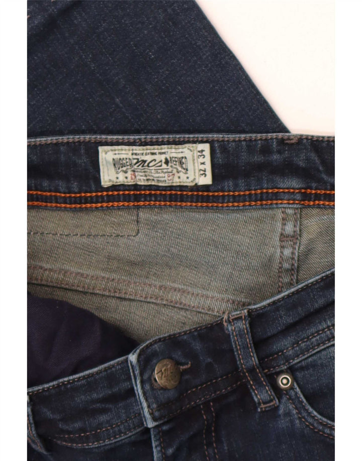 Marlboro Classics Masculino Regular Tapered Jeans W32 L28 Azul Marinho