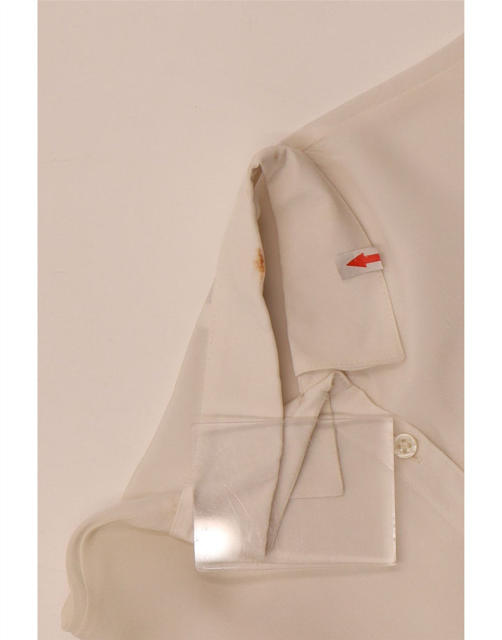 Camisa feminina Confezioni Di Lusso IT 42 acetato branco médio