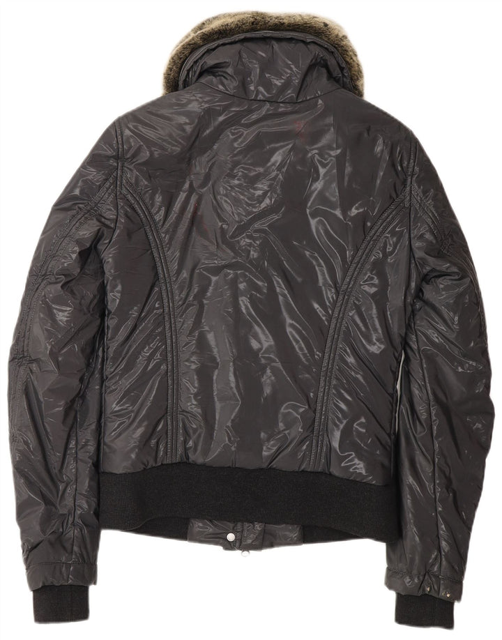 Jaqueta acolchoada feminina BELSTAFF EU 40 pequena cinza nylon